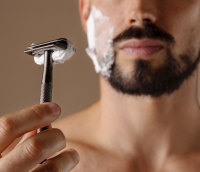 Picture of Stainless Steel 2 in 1 Double Edge Men's Comfortable Safety Shaving Razor - Multicolor