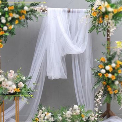 Picture of White Tissue Fabrics For Birthday, Wedding and Party Decoration - 5 Feet - White