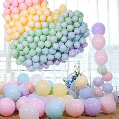Picture of 10pcs Multicolor Pastel Balloons (Macaron Balloon) - 15 Pieces - Multicolor