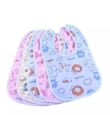 Picture of 2pcs Very Soft Waterproof  Baby Neck Bibs for Baby Safety - Multicolor