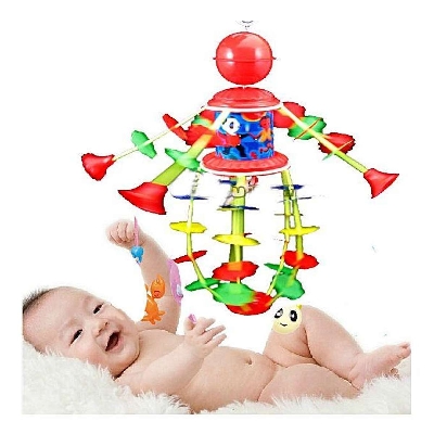 Picture of Marry Go Round Musical & Visual Toy For Your New Born Baby, No batteries No tension - Multicolor