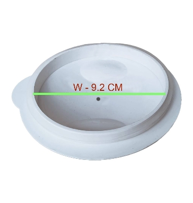 Picture of 1pcs Small White Plastic Mixer Grinder Jar Lid - Diameter: 9.2 cm