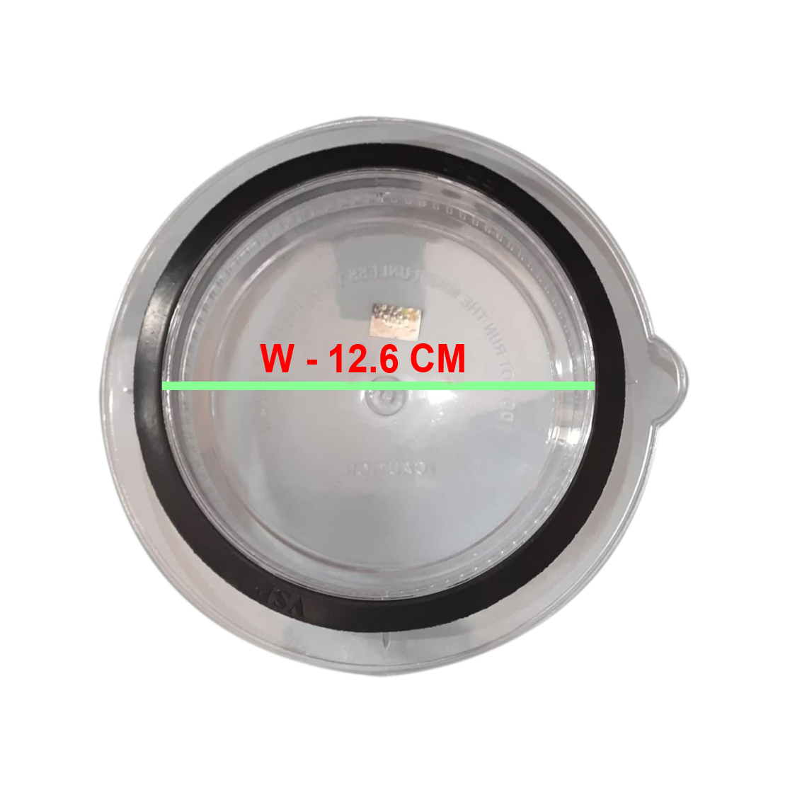 Picture of 1pcs Large White Plastic Mixer Grinder Jar Lid With Gasket - Diameter: 12.6 cm