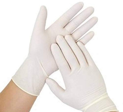 Picture of Latex Surgical Disposable Medical Examination Rubber Hand Gloves - 50pcs