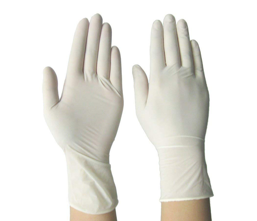 Picture of Latex Surgical Disposable Medical Examination Rubber Hand Gloves - 50pcs