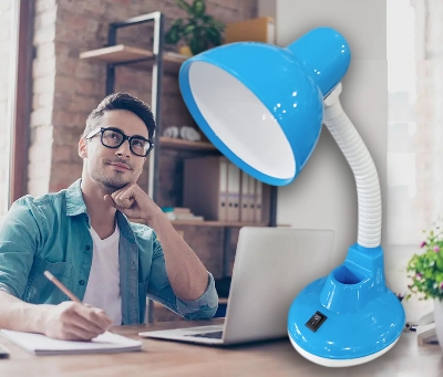 Picture of Adjustable and Flexible Eye-Caring Study Desk Table Lamp for Bedroom and Office - Multi-color - Multicolor