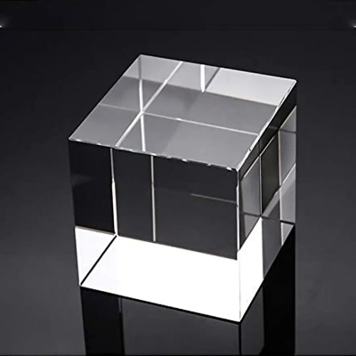 Picture of Crystal Square Shape Paper Weight Small Size - 1pcs - Clear