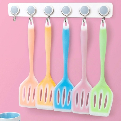 Picture of 1pcs Spatula Semi Transparent Non Stick Pan Oil Pan Spatula Silicone Kitchen Utensils Oil Pan Spatula Spatula Silicone - Multicolor