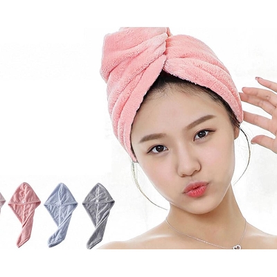 Picture of Dry Hair Cap Microfiber Quick Towel Magic Hair Towel Wrap for Women Absorbent Towel - Multicolor
