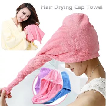 Picture of Dry Hair Cap Microfiber Quick Towel Magic Hair Towel Wrap for Women Absorbent Towel - Multicolor