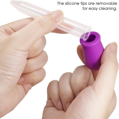 Picture of Liquid Dropper For Baby Squeeze Dispenser Silicone Liquid Easy Feeding Anti-Choking Dropper For Kids Pipette Babies Pipettes Transfer Eyedropper Tip Eye Dropper For Oil - 5 ML - Multicolor