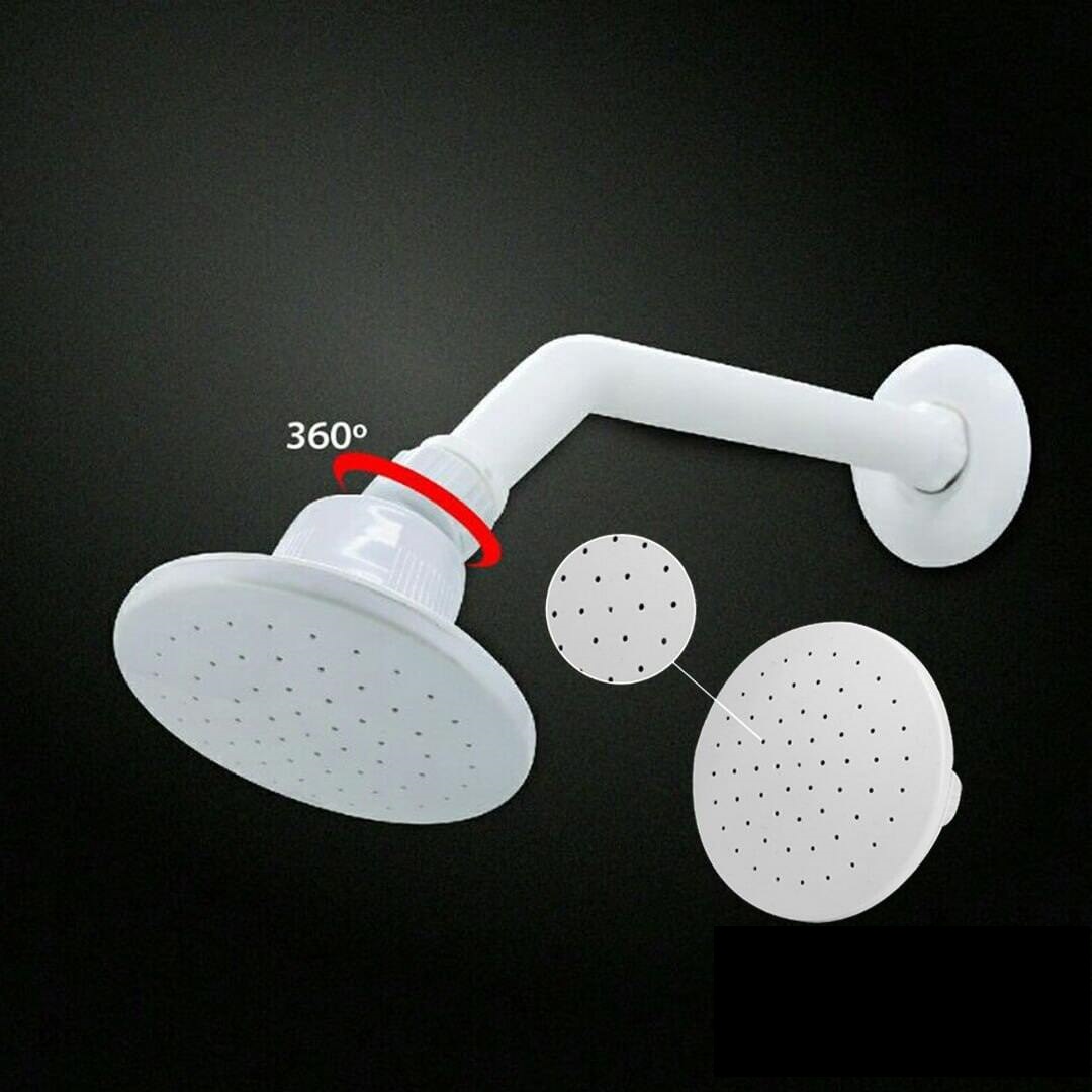Picture of Wall Mounted PVC Bathroom Toilet Rain Shower Head & Shower Arm Set - Multicolor