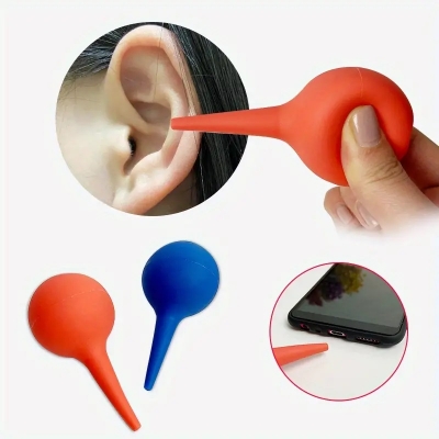 Picture of 1PC Ear Wax Removal Irrigation Cleaning Kit Ear Syringe Bulb Air Blower Pump Dust Cleaner Earwax Remover Rubber For Adult Kid - Multicolor