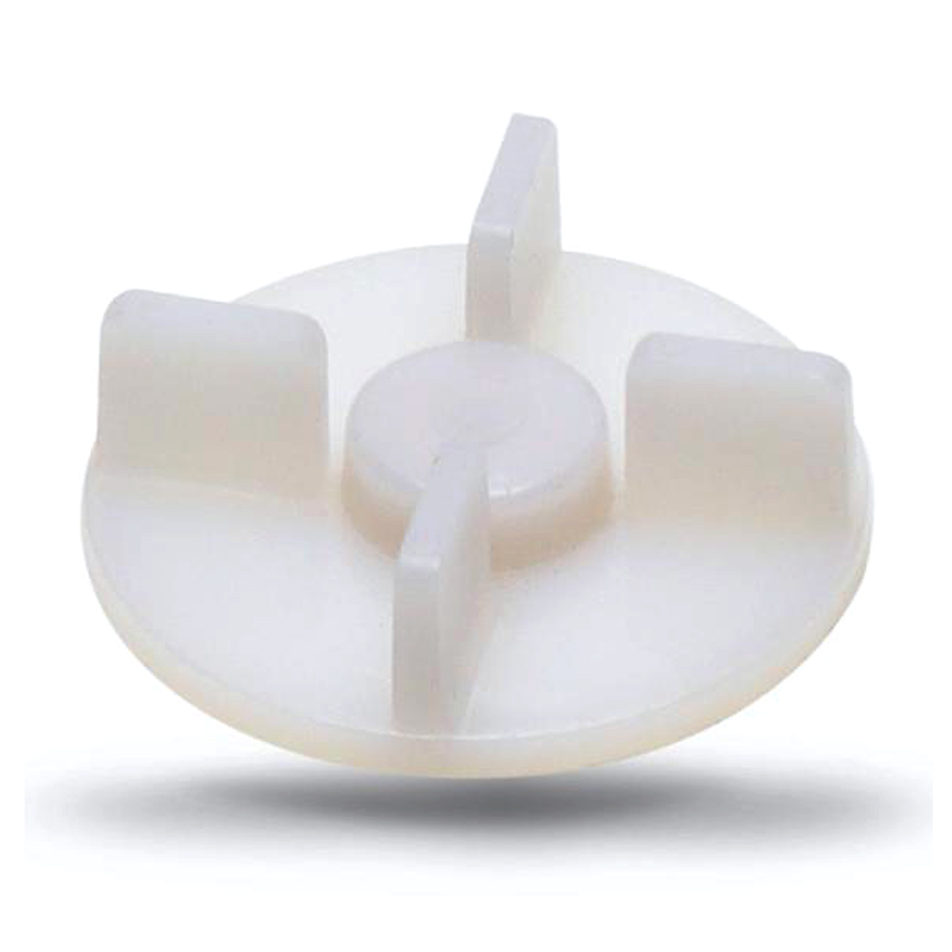 Picture of Small 4 Teeth White Plastic Mixer Grinder Motor and Jar Coupler Set - 1set (2pcs)