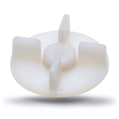 Picture of Small 4 Teeth White Plastic Mixer Grinder Motor and Jar Coupler Set - 1set (2pcs)