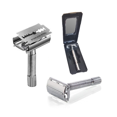 Picture of Stainless Steel Double Edge Men's Comfortable Safety Shaving Razor - Multicolor