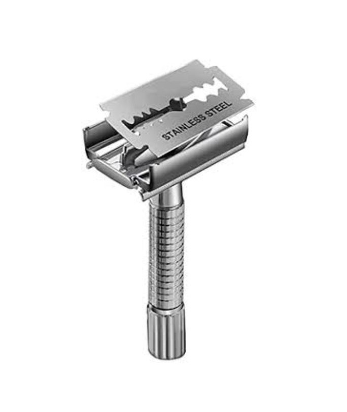 Picture of Stainless Steel Double Edge Men's Comfortable Safety Shaving Razor - Multicolor