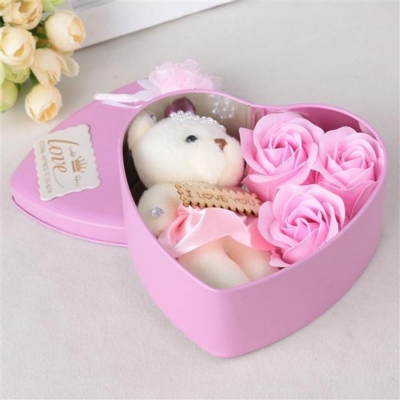 Picture of Pink Colour Valentine Day  Love Shaped Gift Box Pink