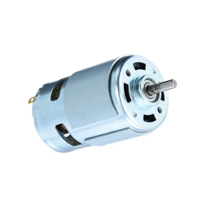 Picture of 775 Single Ball  Bearing DC Motor 5mm Knurling Shaft with Cooling Fan Low Noise RS 775 DC Motor Multicolor