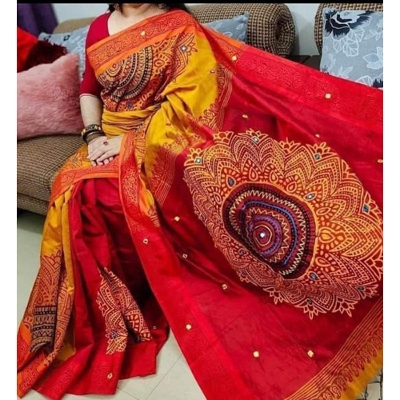 Picture of Half Silk Saree For Women
