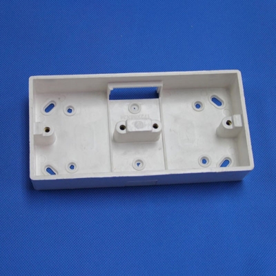 Picture of 2 Gang Double PVC Back Cover Box For Gang Switch, Gang Socket White