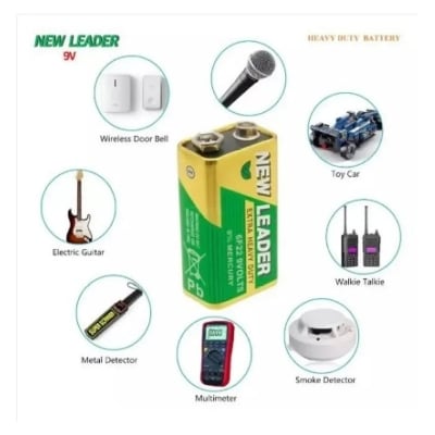 Picture of Heavy Duty 9V Battery Non Rechargeable Multicolor