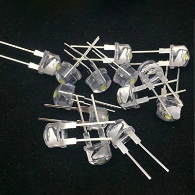 Picture of 8 mm LED Light-Emitting Diodes Lamp- White Pack of 100 White