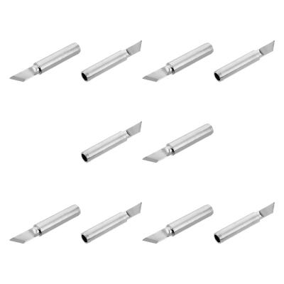 Picture of 900M-T-K Replacement Soldering Iron Tips Pure Welding Equipment Knife Edge Solder Tip for 900M, 936, 937, 938, 969, 8586, 852D Solder Station Silver Tone Silver