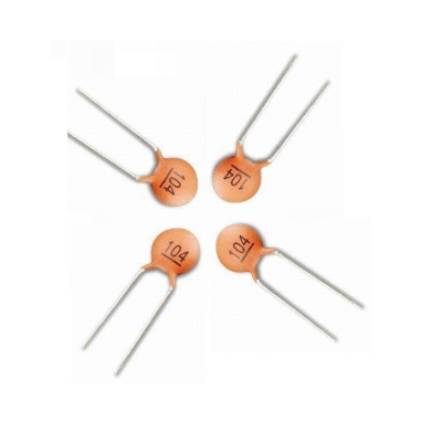 Picture of 20 ps 50V Ceramic Disc Capacitor 104 Gold