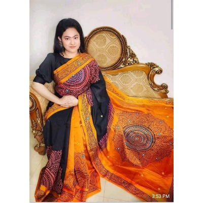 Picture of Half Silk Saree For Women