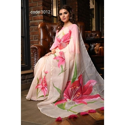 Picture of Half Silk Saree For Women