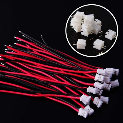 Picture of 20 Sets Mini Micro Jst 2.0 Ph 2 Pin Connector Male with Cable and Female Connector Multicolour