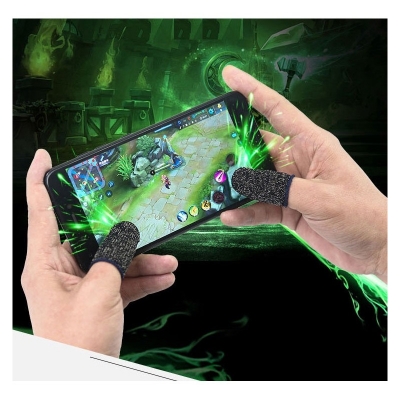 Picture of 3 Pair(6 Pcs) Sweat Proof Thumb Finger Socks For Gamming Multicolor