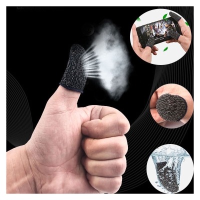 Picture of 2 Pairs Finger sleeve Finger gloves finger Socks  for Gaming Finger Cover Sleeve Sweatproof Breathable 2 Pair (4Pcs) - Finger Sleeve Multicolor