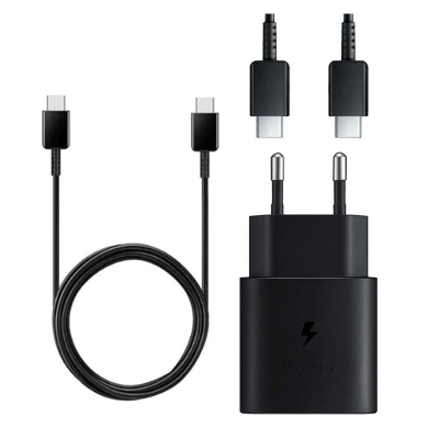 Picture of Samsung PD 25W Fast Charger With USB Type - C to Type - C Cable 5A Black