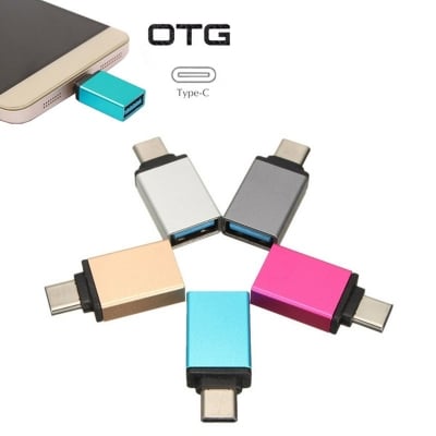 Picture of Type C OTG Metal Body Type C Male Adapter To USB 3.0 Multicolor