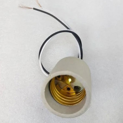 Picture of 1 Ps Ceramic Lamp Holder - CERAMIC LAMP HOLDER / BULB HOLDER / CERAMIC BASE HOLDER FOR ELECTRICAL LIGHT BULB FITTINGS Grey
