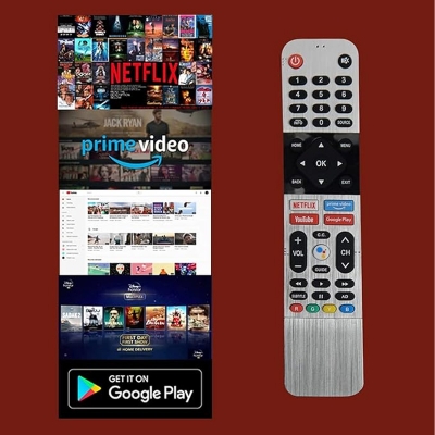 Picture of Vision Non Voice Smart Led Tv Remote Control White