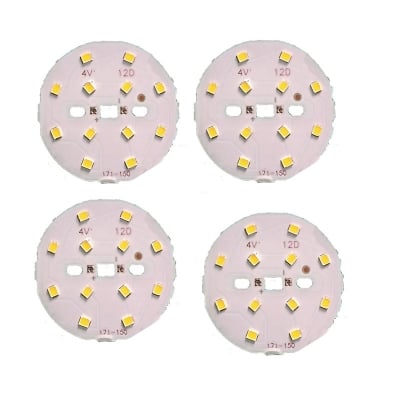 Picture of Combo Pack DC 4 Volt 5 Watt LED Light Lamp Plate TP4056 Charging Module DC On-Off 2 Pin Rocker Switch easily makes 3.7 Volt Battery Light Multicolor