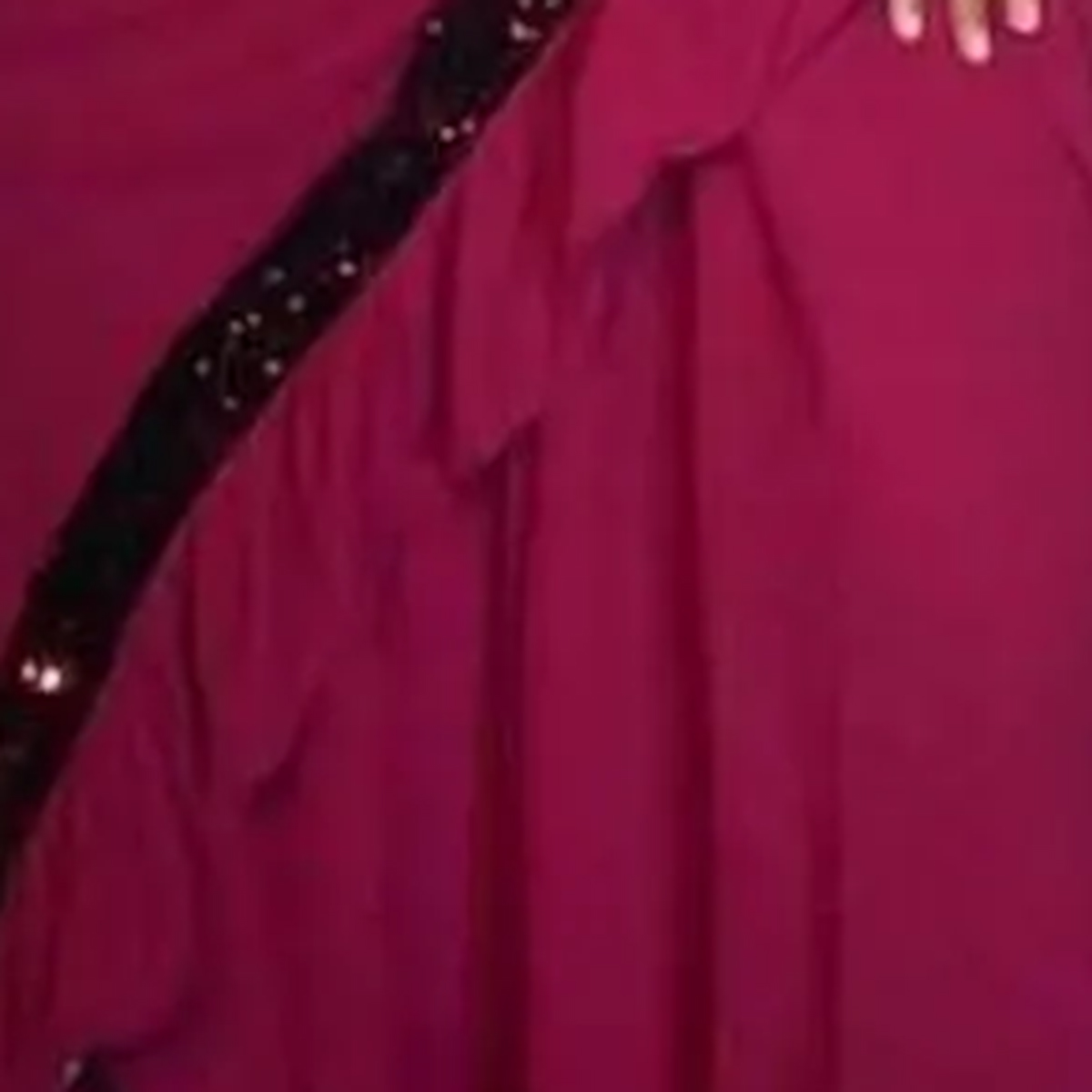 Picture of Readymade Western Saree summer fashion Red Color Tops and Skirt Saree, Women dress sense of niche temperament Dress for Girls - Red