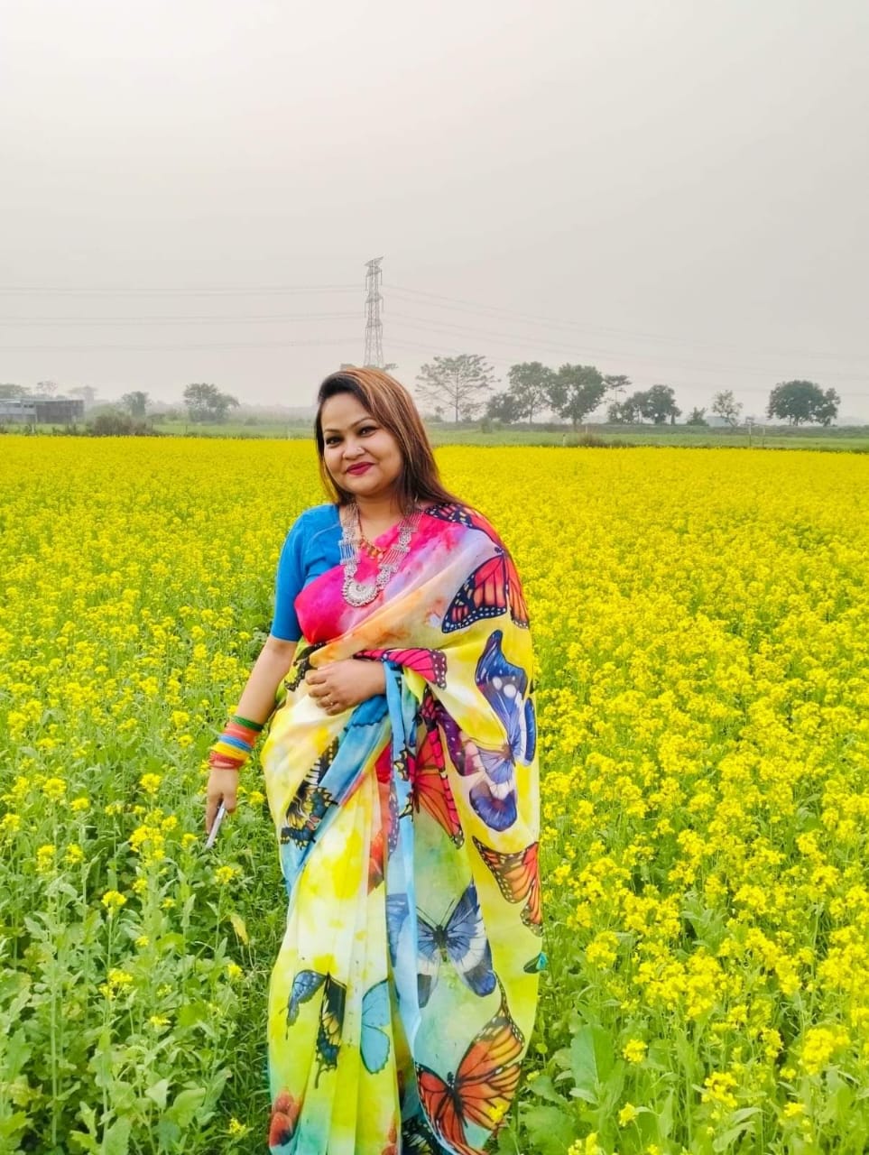 Picture of New Exclusive Design Yellow Color Chandini  Soft Silk Digital Print Saree for women - Yellow