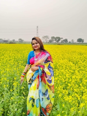 Picture of New Exclusive Design Yellow Color Chandini  Soft Silk Digital Print Saree for women - Yellow