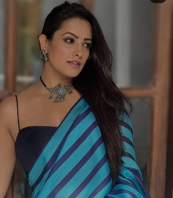 Picture of Exclusive Design Blue Color Georgette Printed Saree With Matching Blouse pis Set Dress for women - Blue