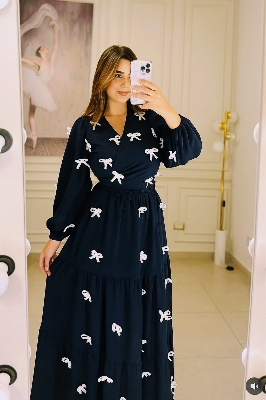 Picture of Western Fashion Ladis Stitched Fancy collection Tops and Skart Fabric Georgette for women - Black