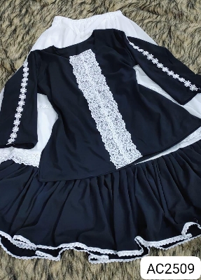 Picture of Western Fashion Ladis Stitched Fancy collection Tops Cherry Georgette and Skart Indian Georgette for women - Black