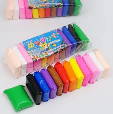Picture of 12 pcs-1pac Air Drying DIY soft Super clay/craft ideas for your baby/kids funny toy for kids and very enjoyable gift for children free time spend for babys