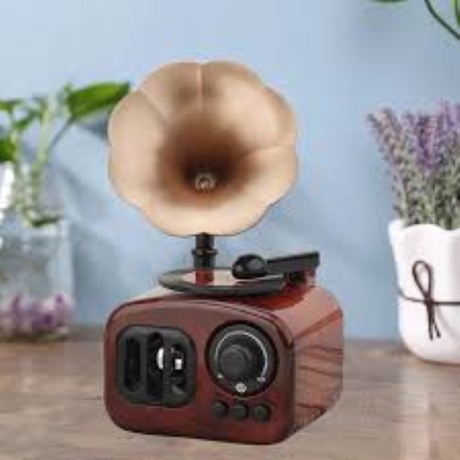 Picture of 1pc,New Music Box, Retro Phonograph Music Box Decoration Ornament Musical Box Table Desk Decoration Valentine's Day Gifts