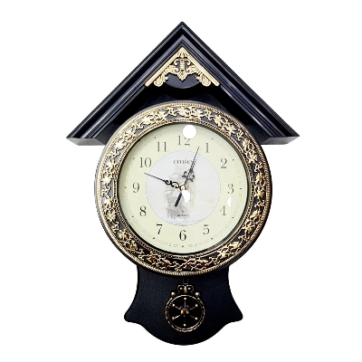 Picture of Antique Fiber made Pendulum Wall Clock