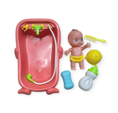 Picture of Baby Bath Kids Toy Bath Tube Fun Milk bottle Net simulation/