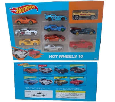 Picture of Buy HOT WHEELS Mini Die Cast Metal Cars 10 Pcs (Random Color)